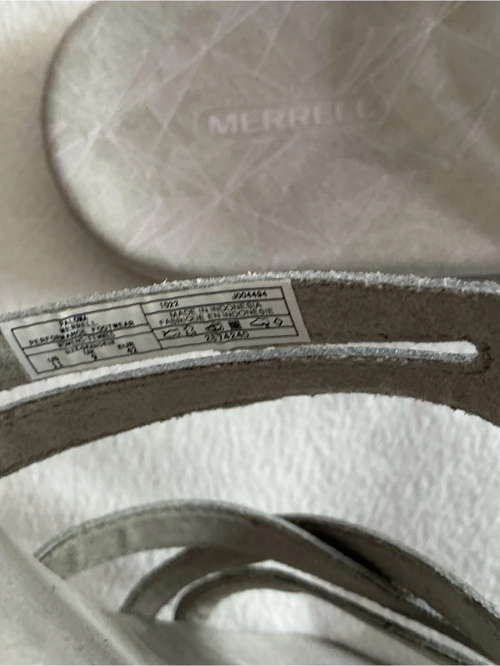 Merrell Women's Kaloka Gray Leather Strappy Comfort Slide Sandals Size 11 EU 42